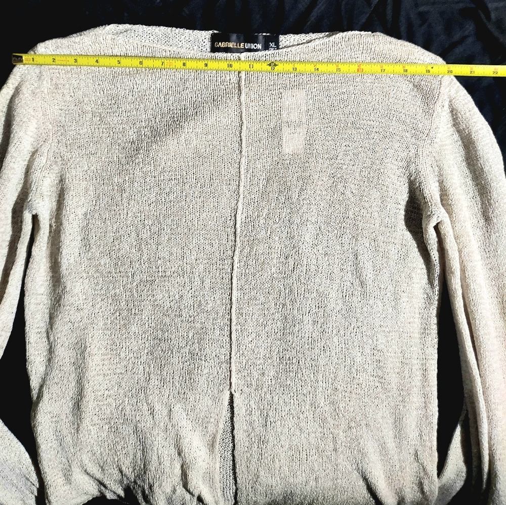 Gabriel Union, Sweater, XL, Off White, Good Condition - Picture 9 of 10